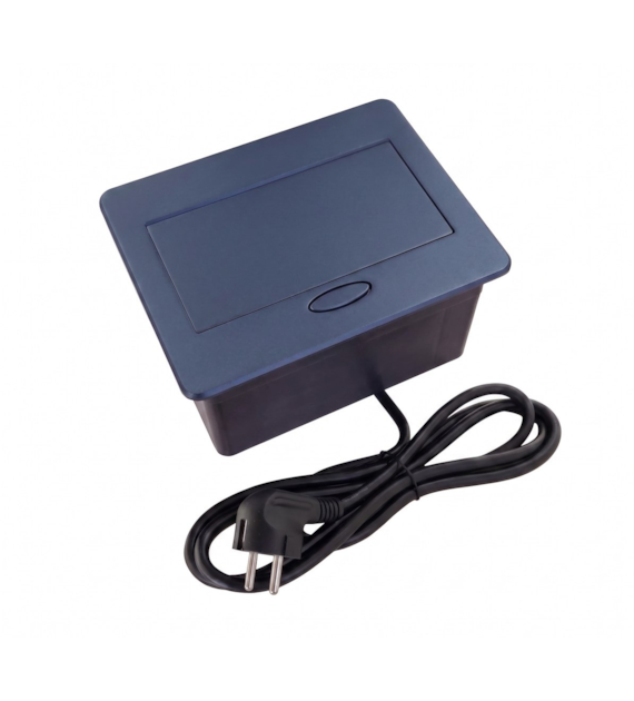 PORT-ARON2-USB-CZ  1x230V/1xUSB-A-/1xUSB-C-CZ czarny -  1 gniazdo 230VAC 10A, 2 gniazda USB-A/USB-C  5VDC 2A  z ładowarką, przewód sieciowy 1,5m z wtyczką